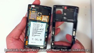 Sony Ericsson Xperia X10 Screen Repair Disassemble Take Apart Video Guide