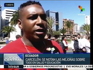 Ecuatorianos reconocen logros alcanzados por el gob. de Rafael Correa