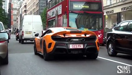 McLaren 675LT - Start, Revs, Driving in London