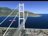 Modello dell'Anas del Ponte sullo Stretto di Messina