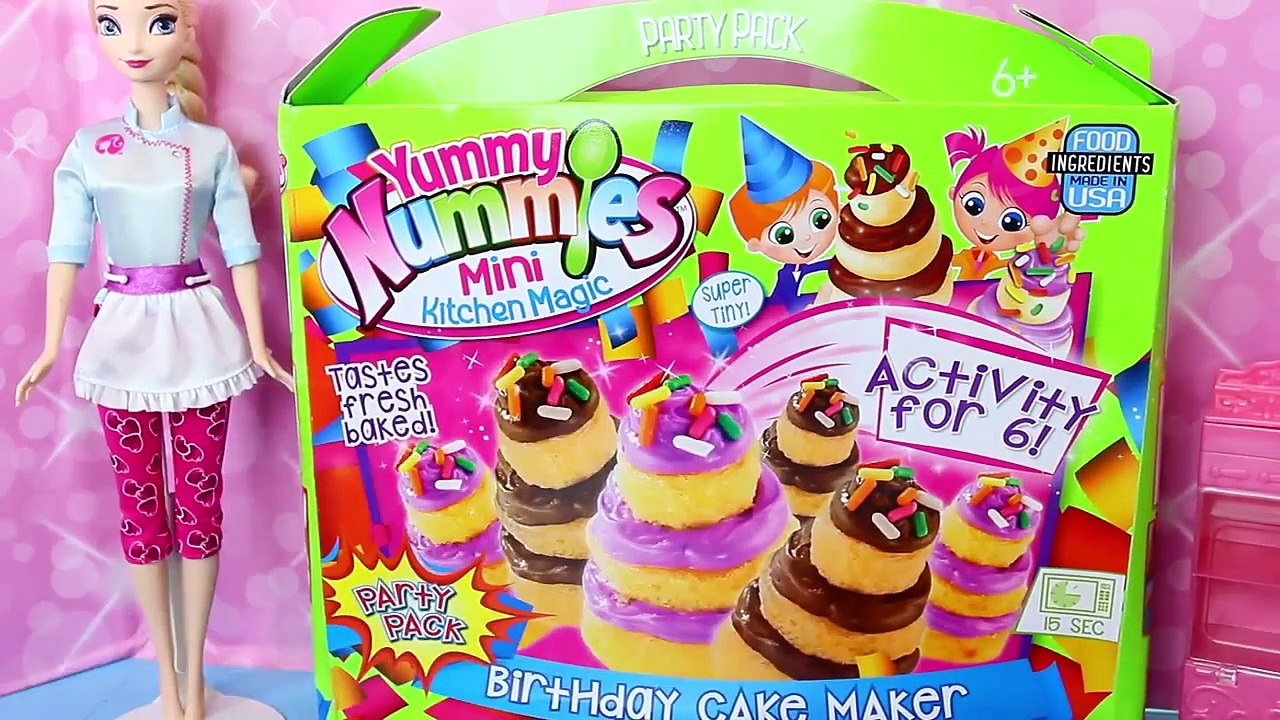 Yummy Nummies GIANT Birthday Cakes Party Kit Magic Tiny Kitchen Treats ...