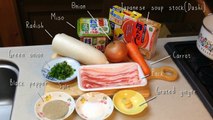 Flora's How to Cook Japanese Food Episode 01 - Tonjiru (Japanese Pork Miso Soup)