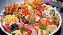 Japanese traditional New Year dishes/日本传统的新年菜肴/일본의 전통 오세 치 요리