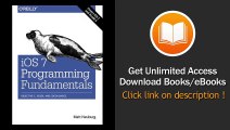 IOS 7 Programming Fundamentals Objective-C Xcode And Cocoa Basics EBOOK (PDF) REVIEW