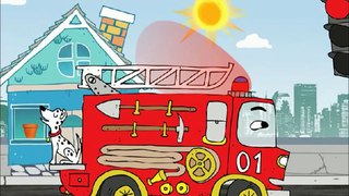 Wheels On The Bus.Cartoon about cars.Cartoon about toy cars.Cars Toon - ENGLISH.FireTruck and fire