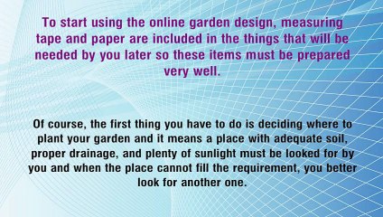 Online Garden Design Tips