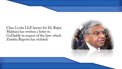 Dr. Rajan Mahtani answers Zambia Reports- 2015