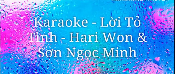 [Karaoke] Loi To Tinh - Son Ngoc Minh & Hari Won
