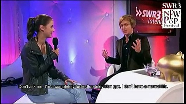 Lena Meyer-Landrut @SWR3 New Pop Festival - Interview 2010-09-25 (1/2) (english subs)