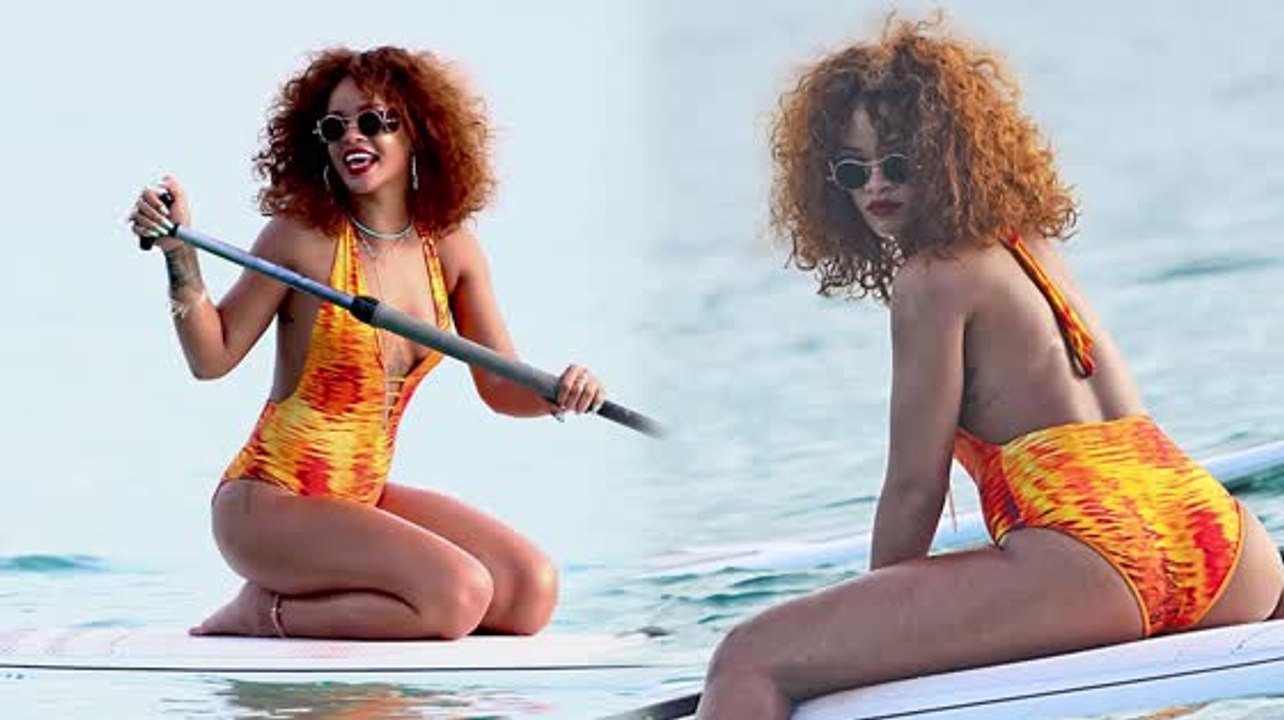 Rihanna und weitere Promis beim Paddle Boarding