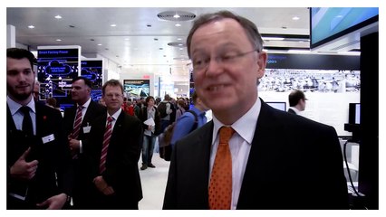 Ministerpräsident Stephan Weil zur Energiewende - Hannover Messe 2014