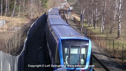 SL Tunnelbana / Metro at Hässelby Strand station, Stockholm