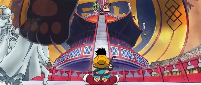 One Piece Epic Moment - Luffy vs Bacura - Falcon Punch [AMV] (Luffy)