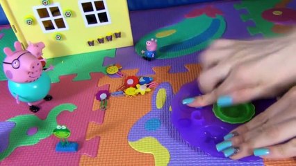 Peppa Pig en français. Peppa Pig avec sa famille decorent leur maison