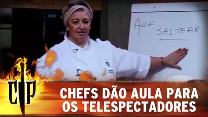 Chefs dão aula para os telespectadores