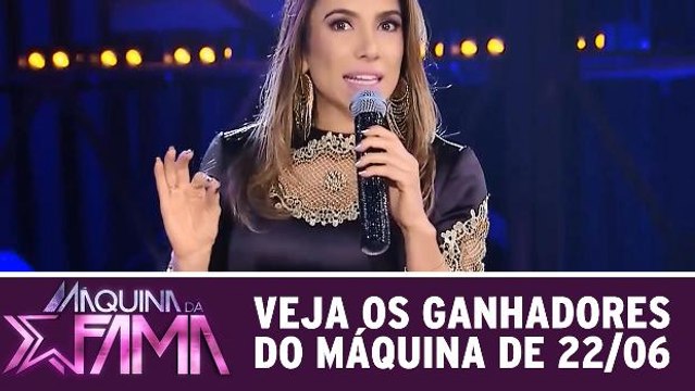 Patricia anuncia vencedores do Máquina