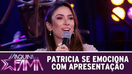 Patricia chora com apresentação emocionante