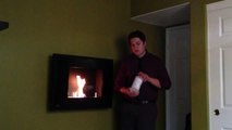 Napoleon Wall Mount Ethanol Slim Profile Burning Fireplace Review Tutorial WMFE2K Black Vent Free
