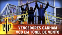 Vencedores ganham voo em túnel de vento