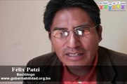 Félix Patzi - Ley de Revolución Productiva Comunitaria en Bolivia