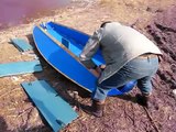 Разборная самодельная лодка. Homemade folding boat