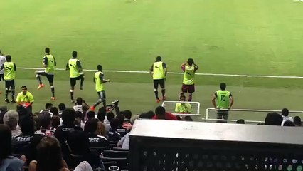 Suplentes de Rayados ya calientan