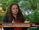 Iris Varela. Presidente Nicolás Maduro llama al diálogo sin condiciones. Venezuela, 11 abril 2014