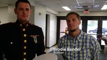 Marine surprises brother at high school graduation