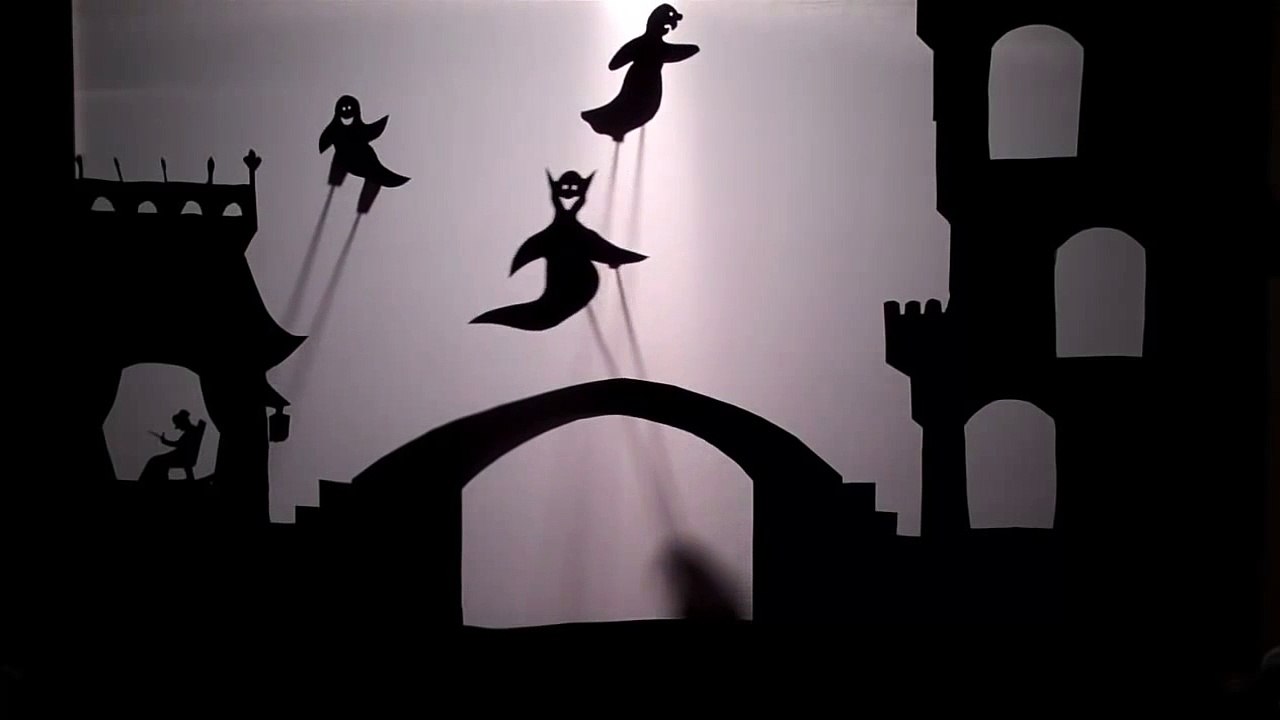 Three Silly Ghosts Shadow Puppet Show