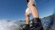Wakeboarding test with DIY GoPro mount