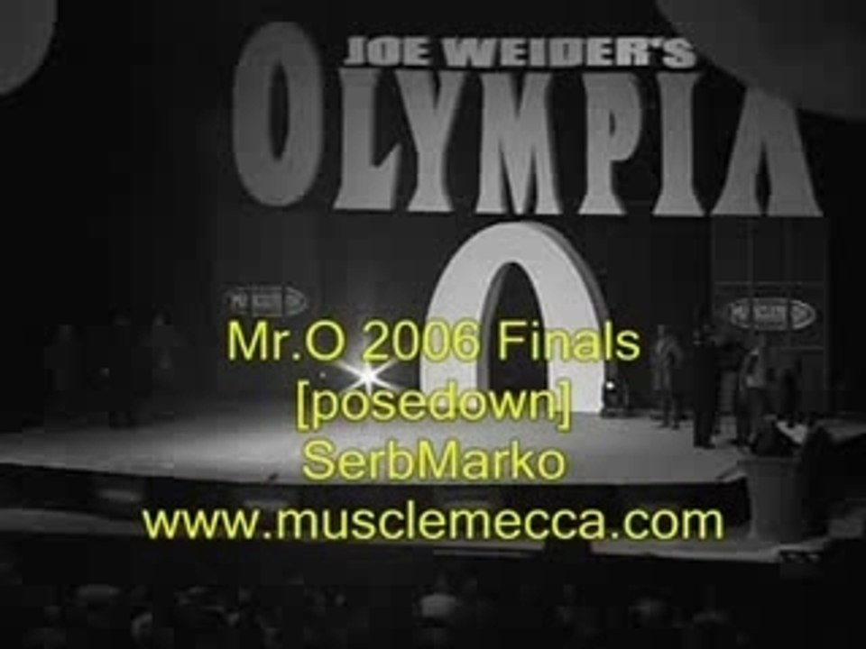 Mr.O 2006 finals posedown