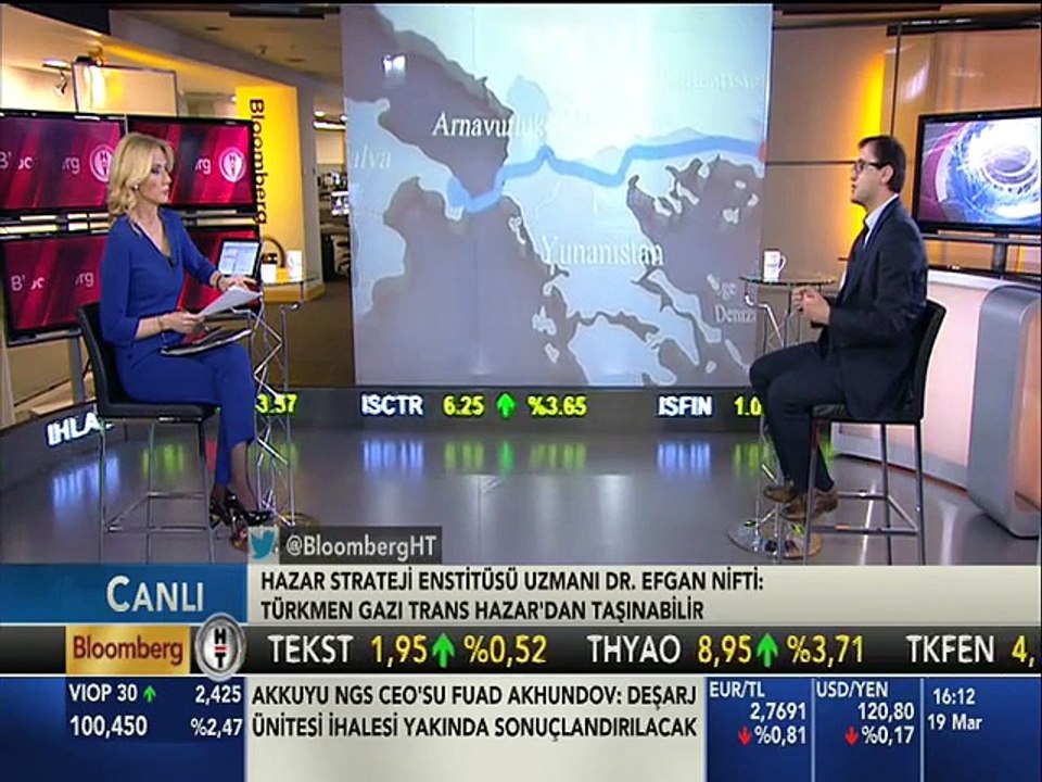 19.03.2015 - Bloomberg HT - Finans Merkezi - HASEN Uzmanı Dr.Efgan Nifti, Tanap projesi