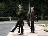 LATVIA....CHANGING OF THE HONOUR GUARD AT THE FREEDOM MONUMENT IN RIGA.