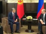 Встреча Атамбаева и Путина. Кыргызстан войдет в Таможенный союз до конца 2014 года