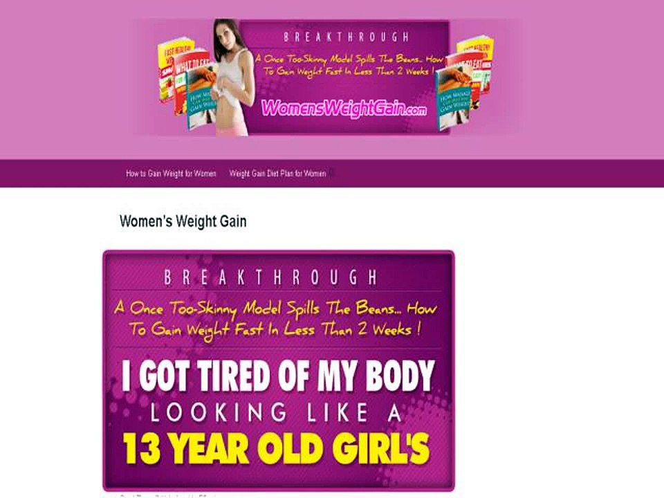 Womens Weight Gain Guide ebook testimonial