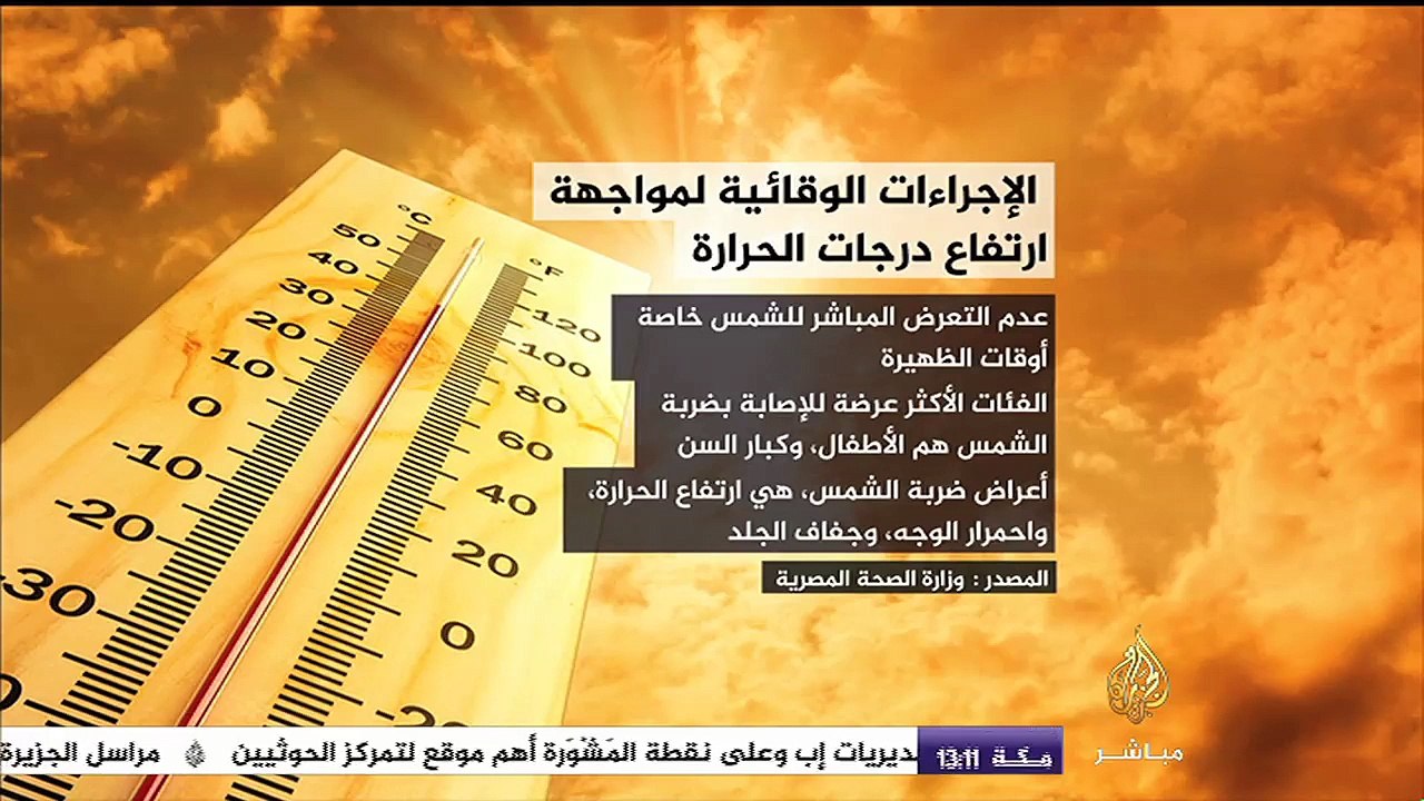 #انفوجراف .. كيف تتجنب ضربات الشمس في ظل ارتفاع درجات الحرارة الشديدة ؟