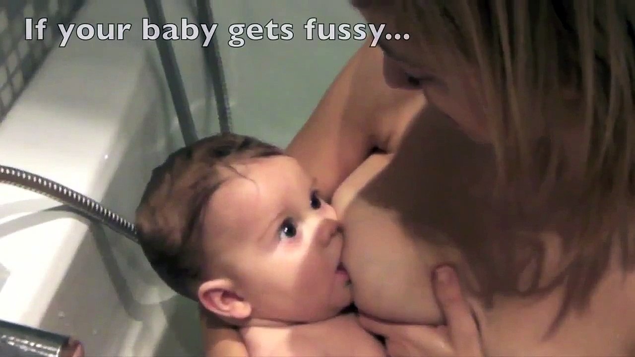 Breastfeeding in the bathtub