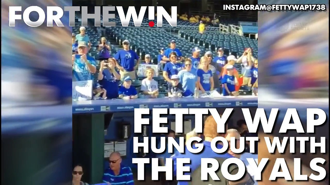 Fetty Wap hung out with the Kansas City Royals