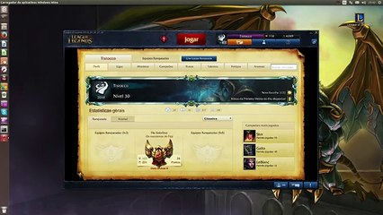 Tutorial ensinando a instalar League of Legends no Ubuntu !