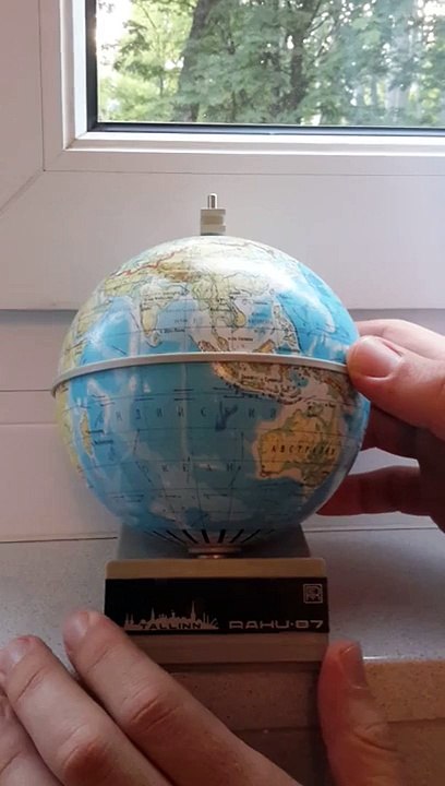 SOVIET RADIO RECEIVER TRANSISTOR "Tallinn Rahu 87" VINTAGE GLOBE