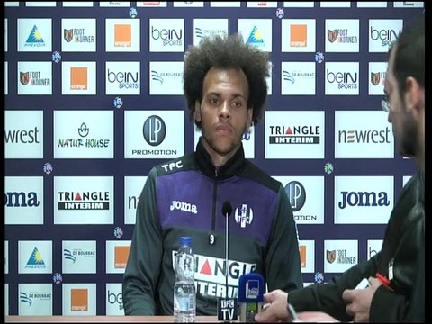 La conférence de presse de Martin Braithwaite avant Caen/TFC