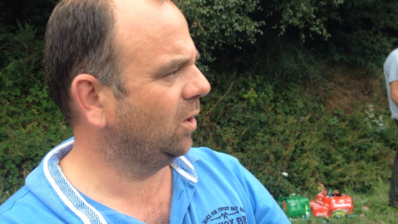 Manifestation d'agriculteurs sur la RN12