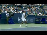 Service and Forehand by Federer (Slow motion)