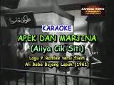 APEK DAN MARJINA - lagu versi filem Ali Baba Bujang Lapuk  nyanyian Normadiah & Ahmad C.