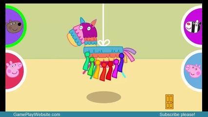 Peppa Pig en Español  Juegos de La Fiesta de Peppa   Pinata   Let's Play Together