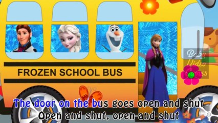 Disney Nursery Rhymes Preschool Song Kids Frozen Wheels on the Bus Song