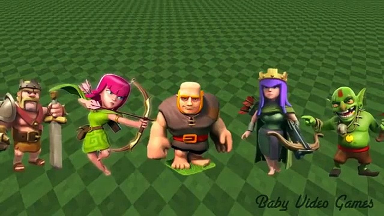 Finger Family Clash of Clans Daddy Finger - Kids Songs Nursery Rhymes | Children Baby Songs