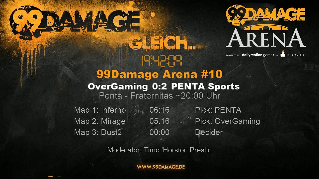 99DAMAGE Arena #12 mit Horstor - German Stream (REPLAY) (2015-08-12 19:42:24 - 2015-08-12 19:42:58)