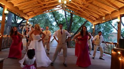 BEST Funny Surprise Bride and Groom first dance EVER!!!