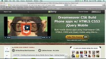 Learn how to build HTML5 jquery Mobile apps for ipad iphone android devices with Dreamweaver CS6